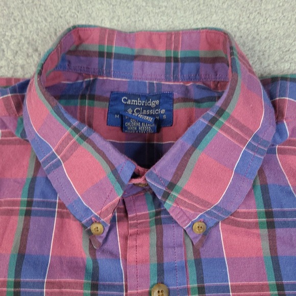 Vintage Cambridge Classics Mervyns Shirt‎ Mens Large Plaid Button Down - Picture 3 of 9